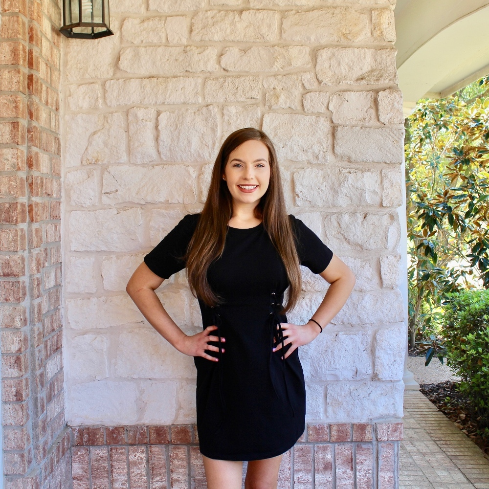 Sorry Not Sorry Dress- Black
